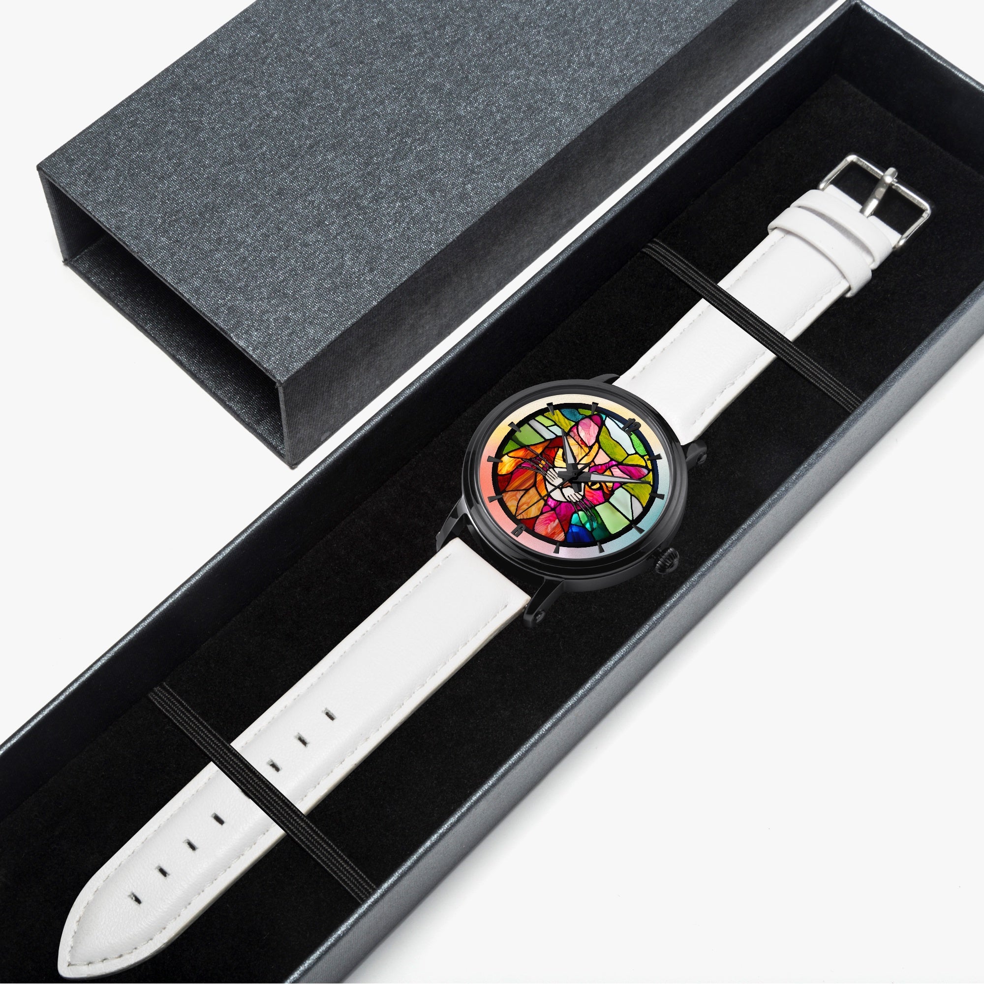 Stained Glass Kitty 46mm Unisex Automatic Watch - Jewelry, Watches - EpiAl's Shop