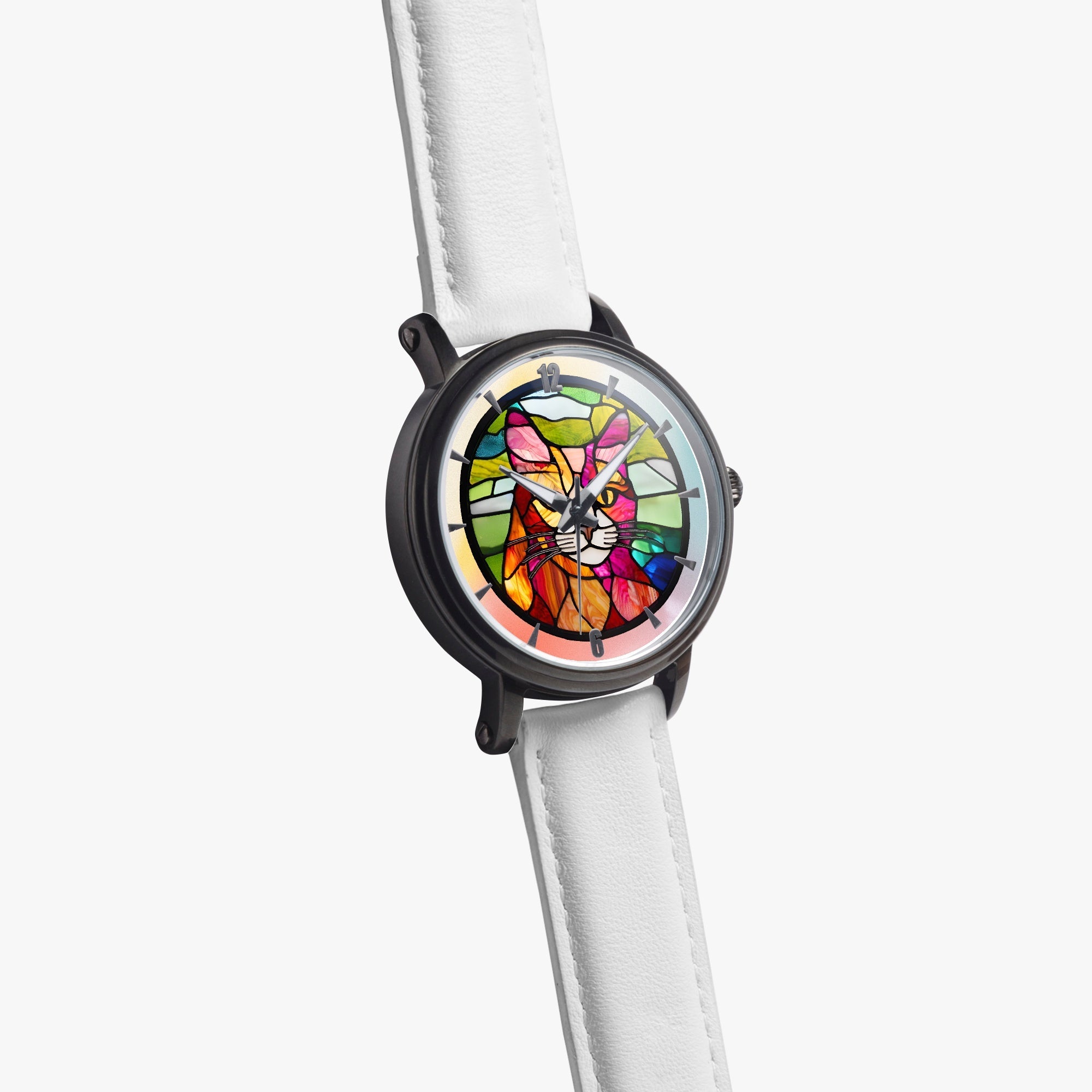 Stained Glass Kitty 46mm Unisex Automatic Watch - Jewelry, Watches - EpiAl's Shop