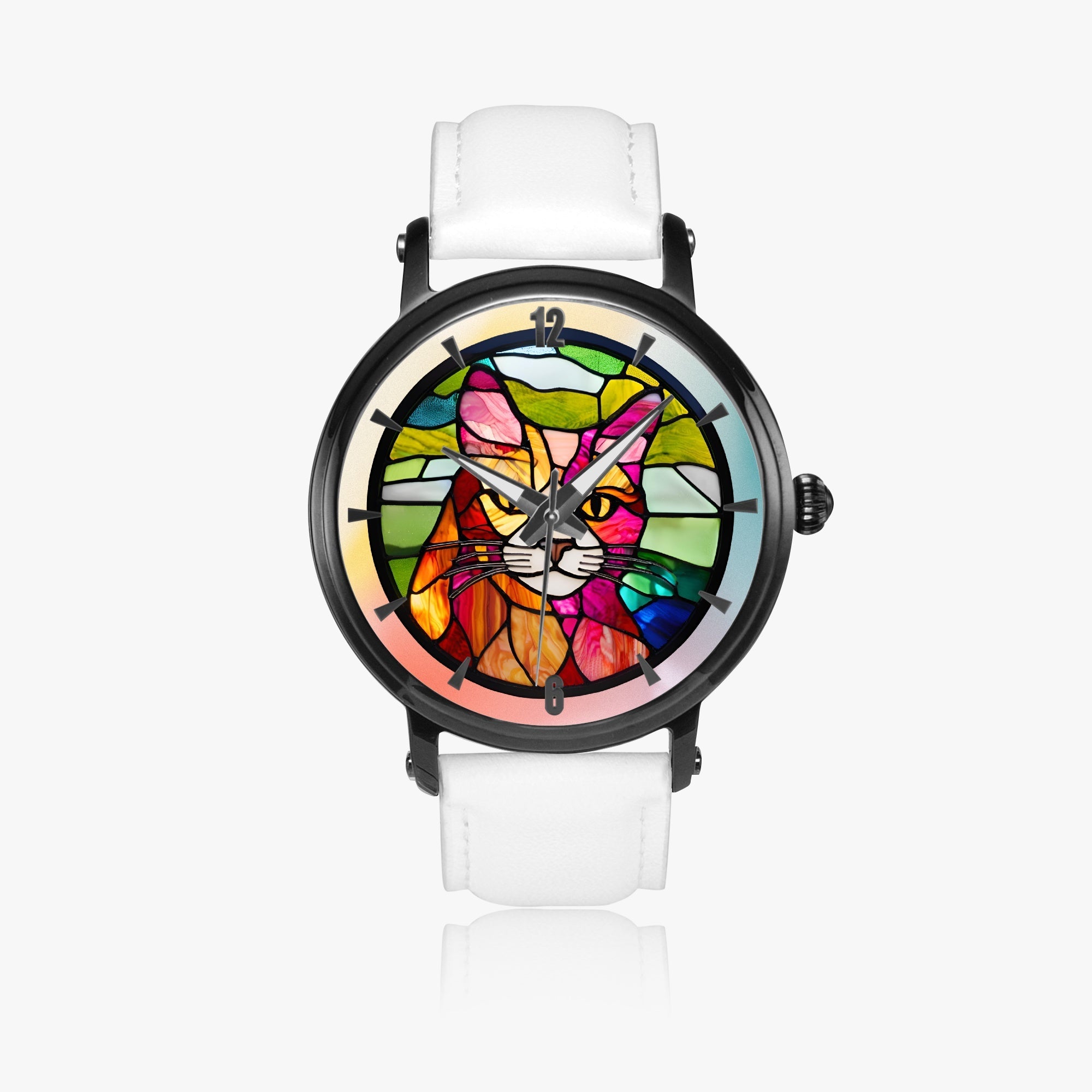 Stained Glass Kitty 46mm Unisex Automatic Watch - Jewelry, Watches - EpiAl's Shop