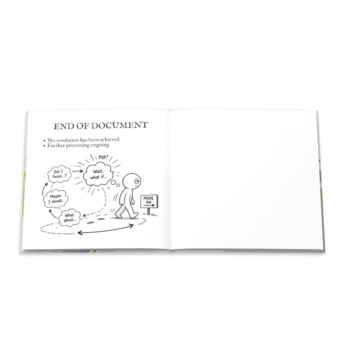 Standard Operating Procedures for Thinking Too Much - Hardcover Parody Manual - Books, Hardcover - EpiAl's Shop