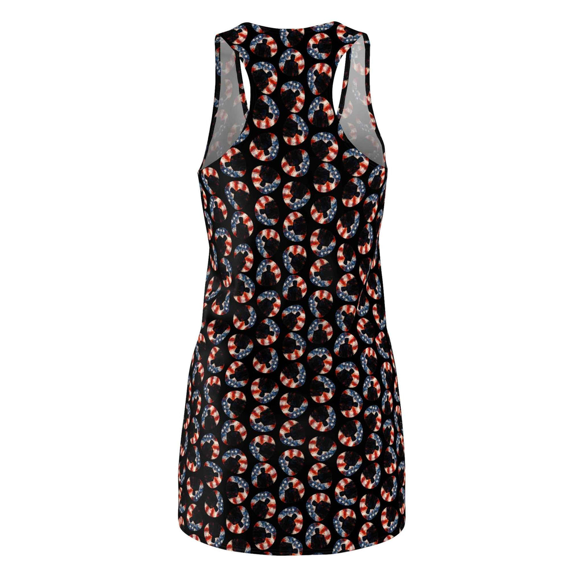 Stars & Stripes Crescent Racerback Dress – Patriotic Athletic Tank Dress - Clothing, Women, Dresses - EpiAl's Shop
