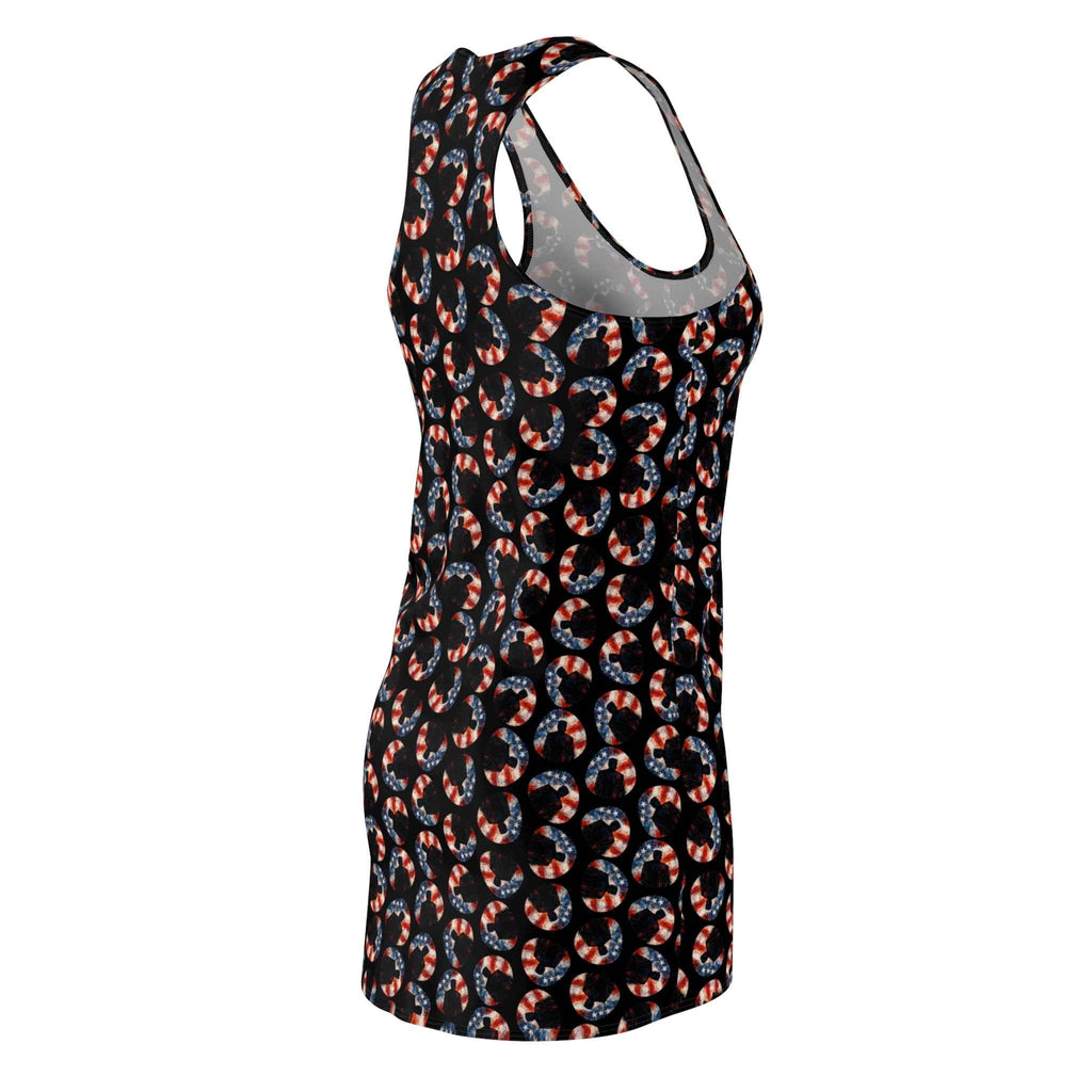 Stars & Stripes Crescent Racerback Dress – Patriotic Athletic Tank Dress - Clothing, Women, Dresses - EpiAl's Shop