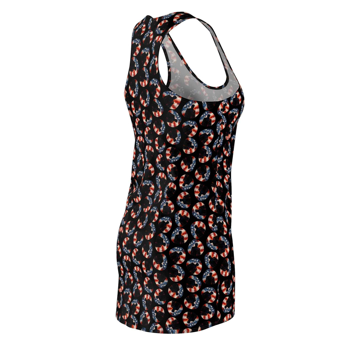 Stars & Stripes Crescent Racerback Dress – Patriotic Athletic Tank Dress - Clothing, Women, Dresses - EpiAl's Shop