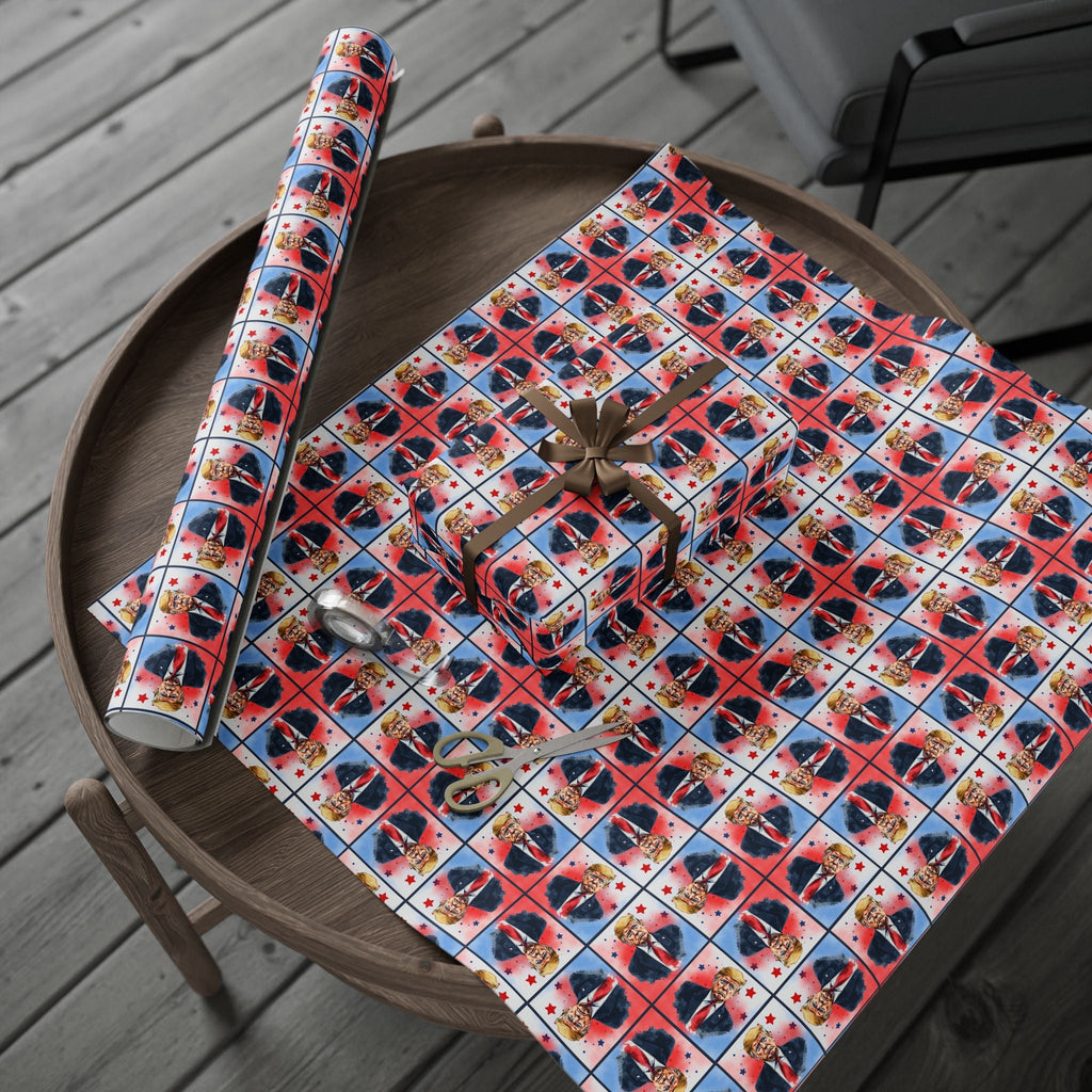 Stars & Trump Wrapping Paper, All Purpose - Paper Products, Gift Wrapping Paper - EpiAl's Shop