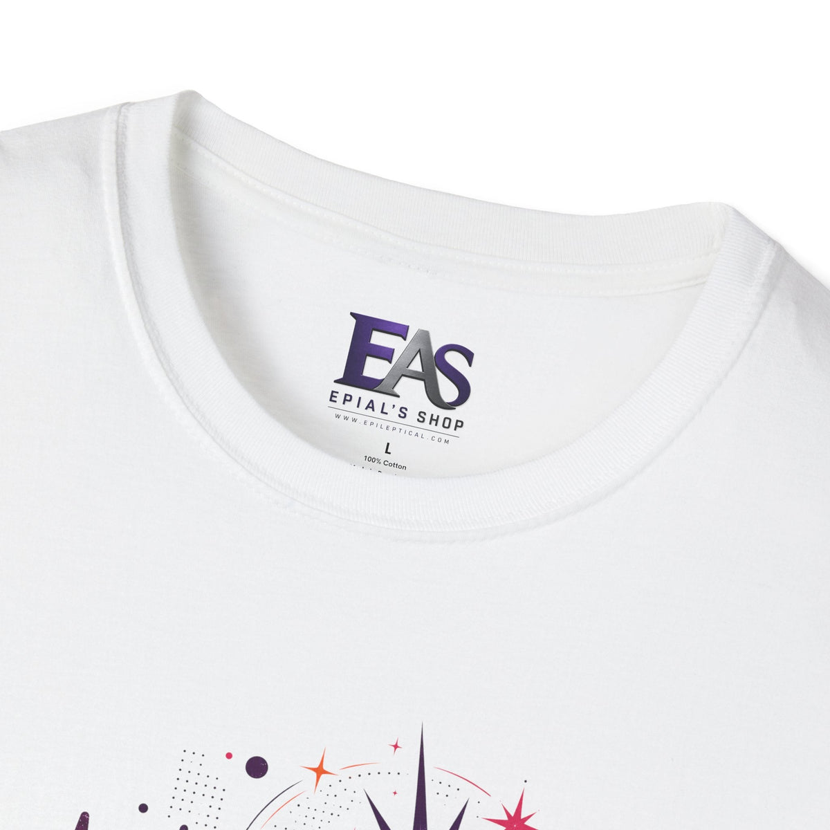 Static & Stardust Retro Epilepsy Awareness T-Shirt | Abstract Brainwave Tee - Clothing, Unisex, T-Shirts - EpiAl's Shop