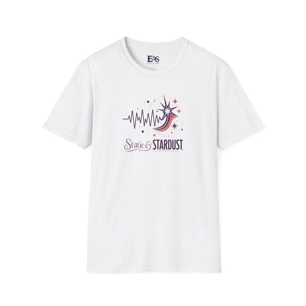 Static & Stardust Retro Epilepsy Awareness T-Shirt | Abstract Brainwave Tee - Clothing, Unisex, T-Shirts - EpiAl's Shop