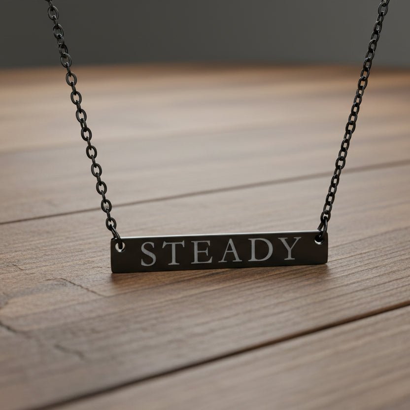 STEADY Bar Necklace – Epilepsy Awareness Jewelry - Jewelry, Necklaces - EpiAl's Shop