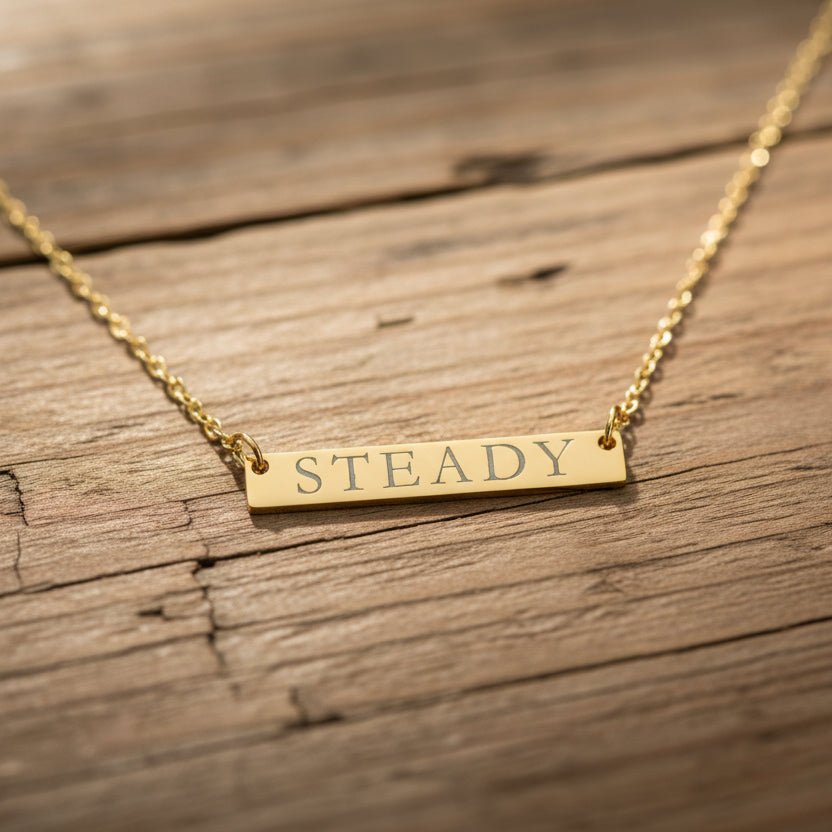 STEADY Bar Necklace – Epilepsy Awareness Jewelry - Jewelry, Necklaces - EpiAl's Shop