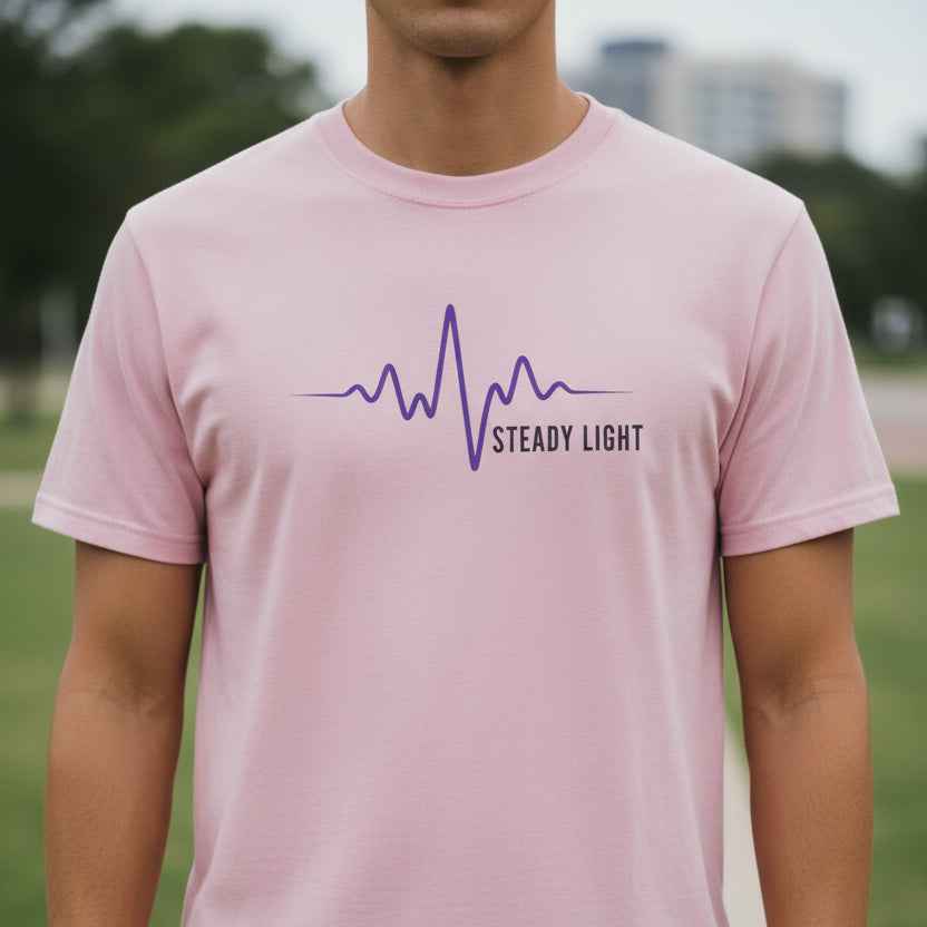 Steady Light EEG Wave T-Shirt – Minimal Epilepsy Awareness Graphic Tee - Clothing, Unisex, T-Shirts - EpiAl's Shop