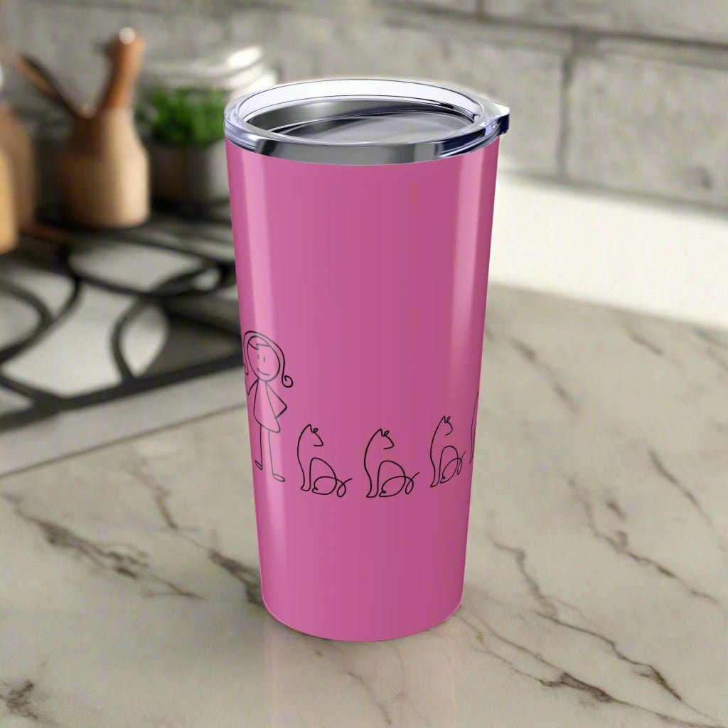 Stick Cat Lady Family Tumbler 20oz - Drinkware, Tumblers - EpiAl's Shop