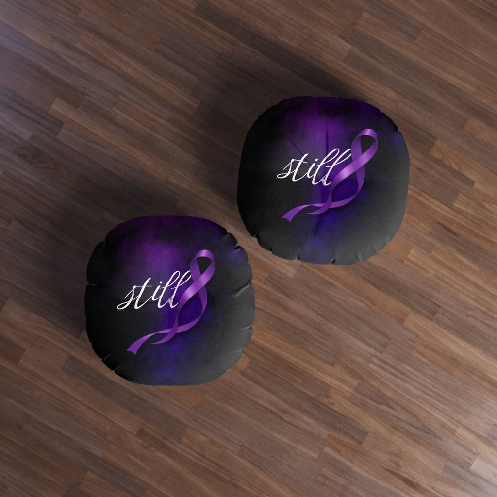 Still Floor Pillow | Epilepsy Awareness Ribbon Pillow | Still Here Decor - Decor, Pillows, Floor - EpiAl's Shop