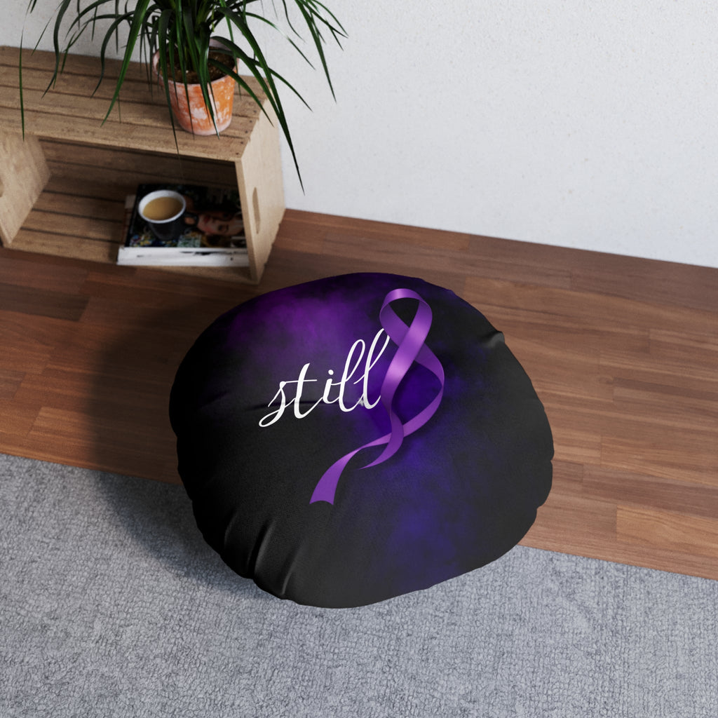 Still Floor Pillow | Epilepsy Awareness Ribbon Pillow | Still Here Decor - Decor, Pillows, Floor - EpiAl's Shop