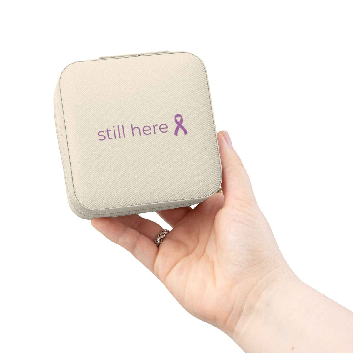 Still Here — Compact Travel Case (Blush) - Decor, Jewelry Boxes - EpiAl's Shop