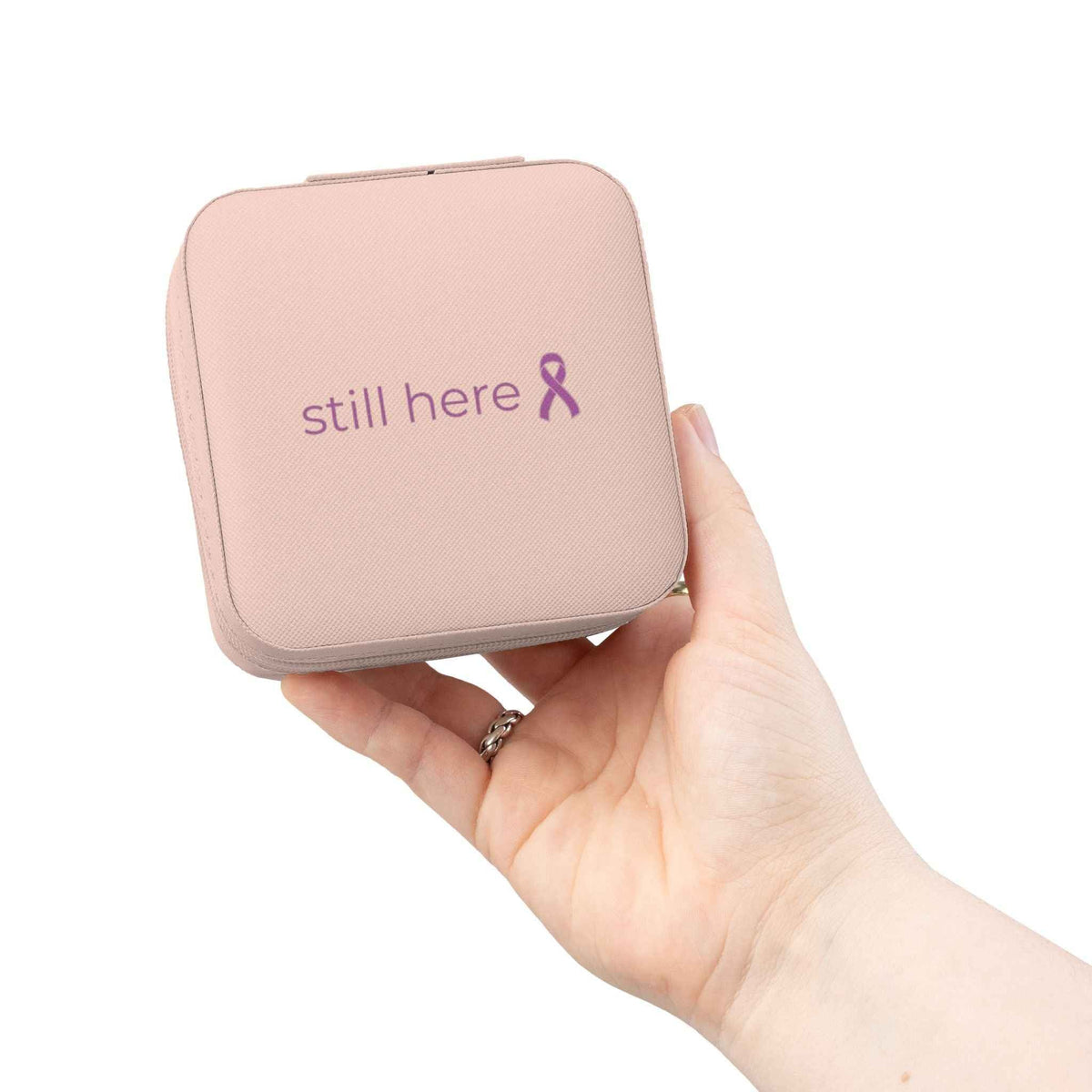 Still Here — Compact Travel Case (Blush) - Decor, Jewelry Boxes - EpiAl's Shop