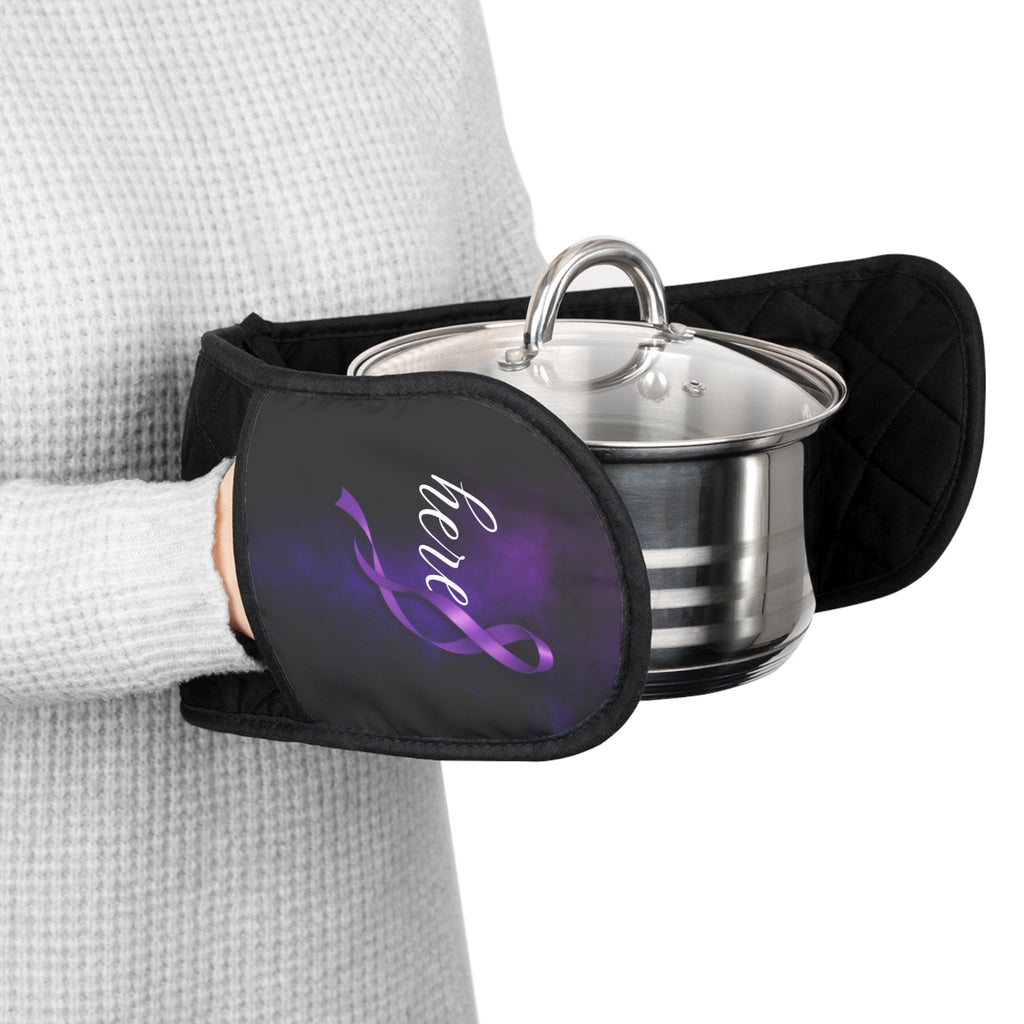 Still Here Double Oven Mitt | Epilepsy Awareness Kitchen Mitt - Cooking Accessories, Oven Mitts & Pot Holders - EpiAl's Shop