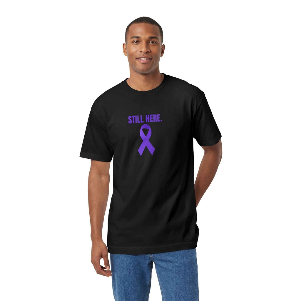 Still Here. Epilepsy Awareness Tee – Front/Back Statement Shirt - Clothing, Unisex, T-Shirts - EpiAl's Shop