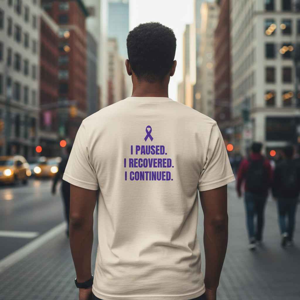 Still Here. Epilepsy Awareness Tee – Front/Back Statement Shirt - Clothing, Unisex, T-Shirts - EpiAl's Shop