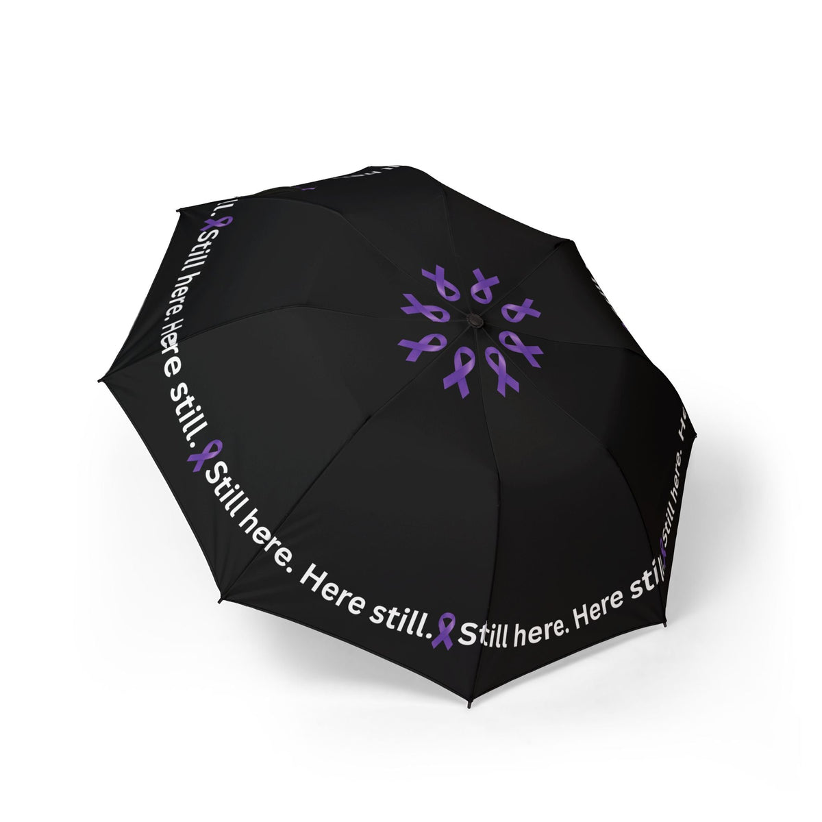Still Here. Here Still. – Epilepsy Awareness Umbrella (Semi-Automatic) - Rain Gear, Umbrellas - EpiAl's Shop