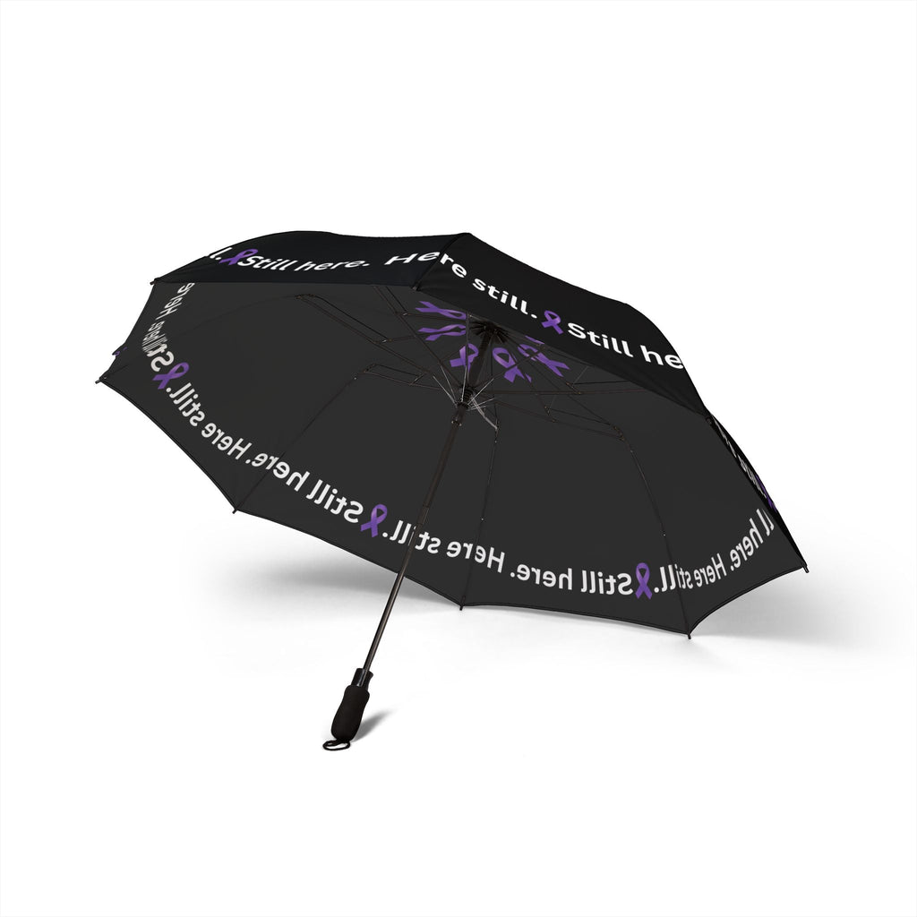 Still Here. Here Still. – Epilepsy Awareness Umbrella (Semi-Automatic) - Rain Gear, Umbrellas - EpiAl's Shop