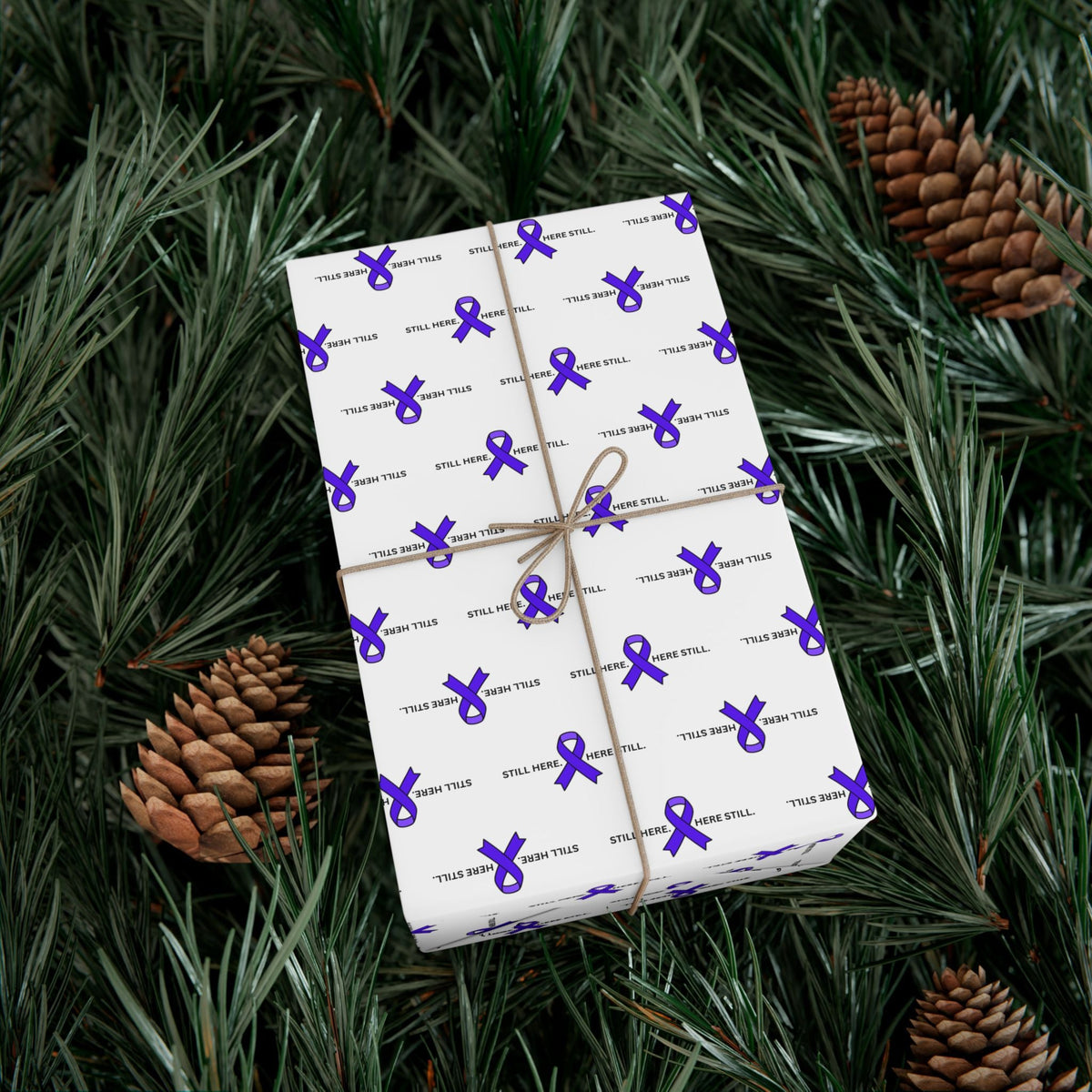 Still Here. Here Still. Gift Wrap Paper (Epilepsy Awareness) - Gift Wrap, Paper - EpiAl's Shop