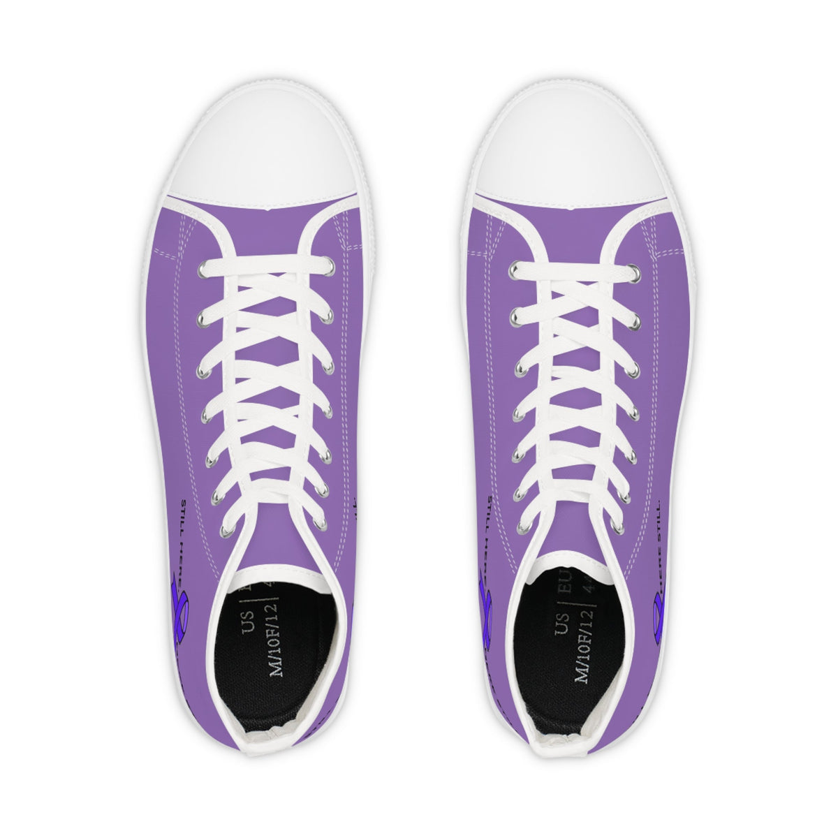 Still Here. Here Still. Men’s High-Top Sneakers – Epilepsy Awareness - Shoes, Sneakers - EpiAl's Shop