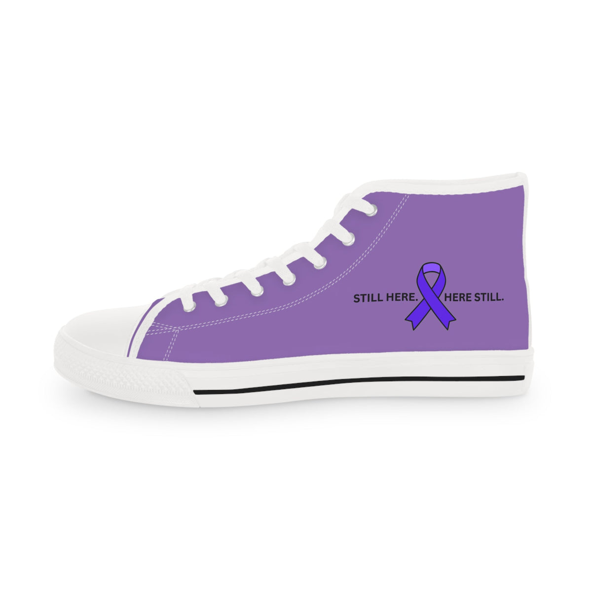 Still Here. Here Still. Men’s High-Top Sneakers – Epilepsy Awareness - Shoes, Sneakers - EpiAl's Shop