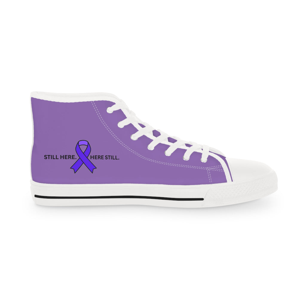 Still Here. Here Still. Men’s High-Top Sneakers – Epilepsy Awareness - Shoes, Sneakers - EpiAl's Shop