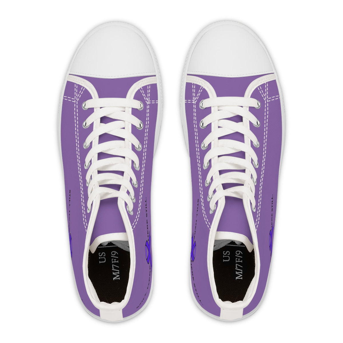 Still Here. Here Still. Women’s High-Top Sneakers – Epilepsy Awareness - Shoes, Sneakers - EpiAl's Shop