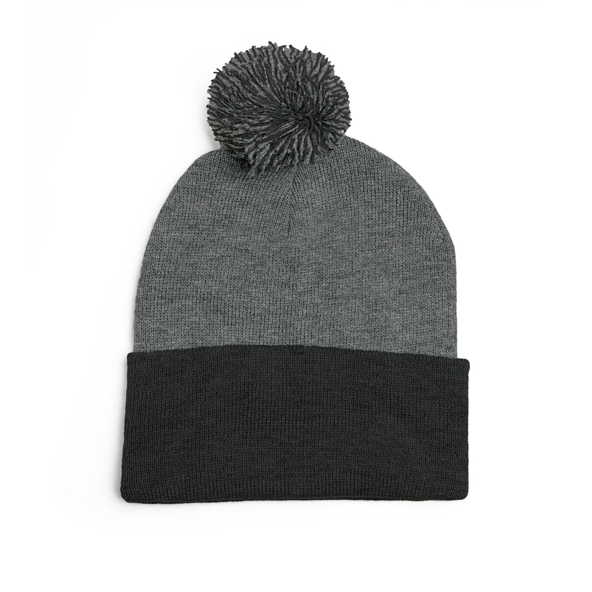 Still Here Pom-Pom Beanie – Epilepsy Awareness Knit Hat with Purple Ribbon - Hats, Beanie - EpiAl's Shop