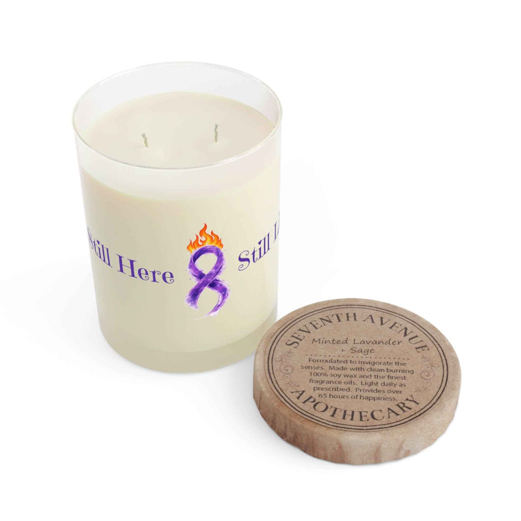 Still Here, Still Lit – Epilepsy Awareness Soy Candle (11oz) - Decor, Candles, Scented - EpiAl's Shop