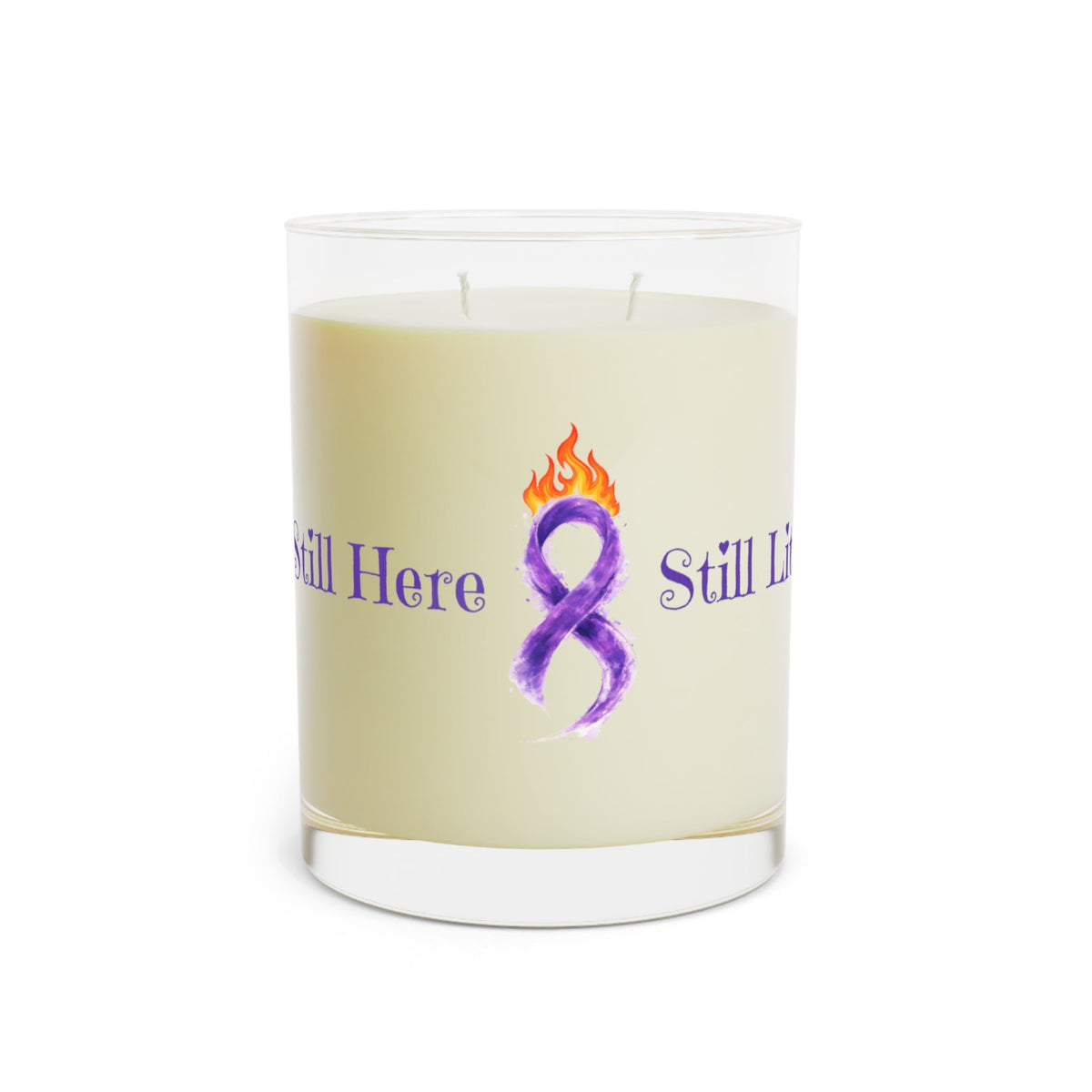 Still Here, Still Lit – Epilepsy Awareness Soy Candle (11oz) - Decor, Candles, Scented - EpiAl's Shop