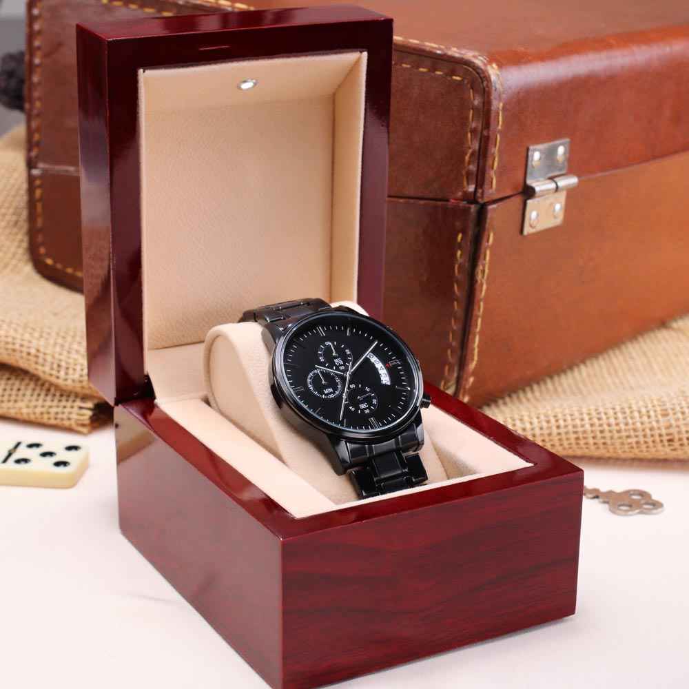 Still Here. Still Ticking. Engraved Chronograph Watch | Epilepsy Awareness Gift - Jewelry, Watches - EpiAl's Shop