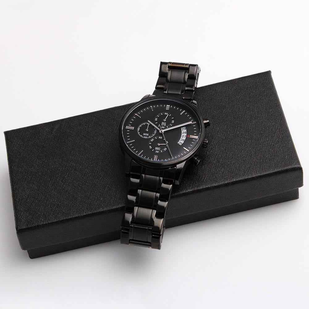 Still Here. Still Ticking. Engraved Chronograph Watch | Epilepsy Awareness Gift - Jewelry, Watches - EpiAl's Shop