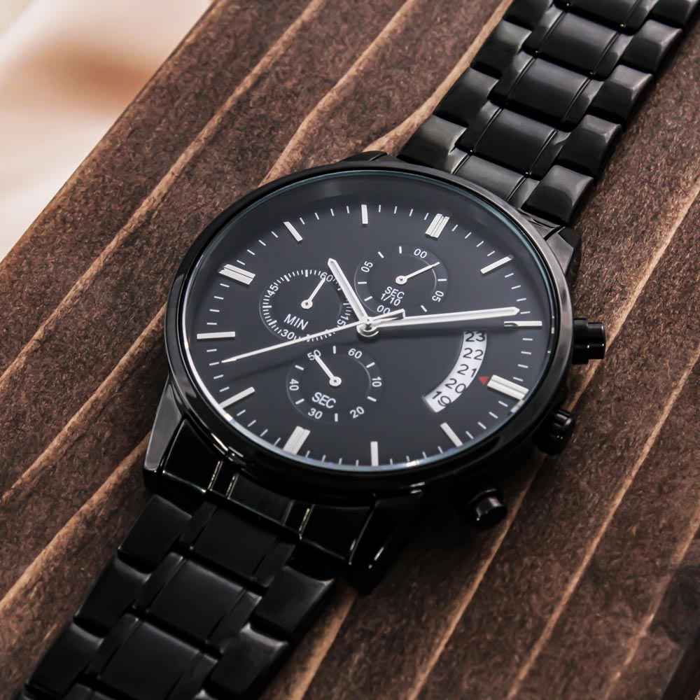 Still Here. Still Ticking. Engraved Chronograph Watch | Epilepsy Awareness Gift - Jewelry, Watches - EpiAl's Shop