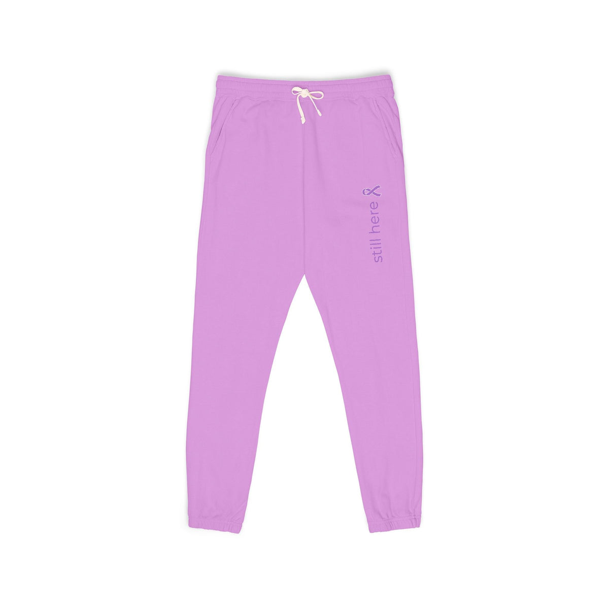 Still Here – Unisex Garment-Dyed Fleece Sweatpants - Clothing, Unisex, Sweatpants - EpiAl's Shop