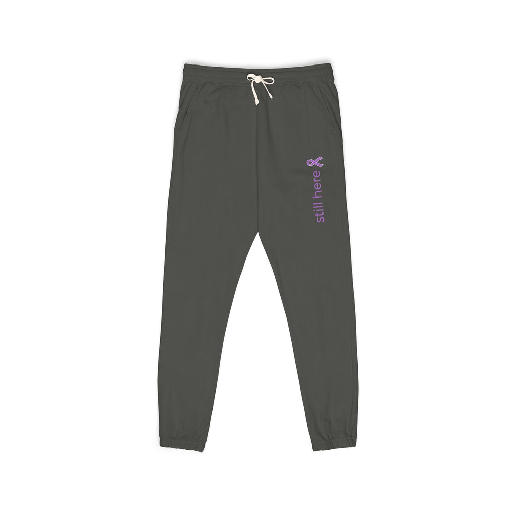 Still Here – Unisex Garment-Dyed Fleece Sweatpants - Clothing, Unisex, Sweatpants - EpiAl's Shop