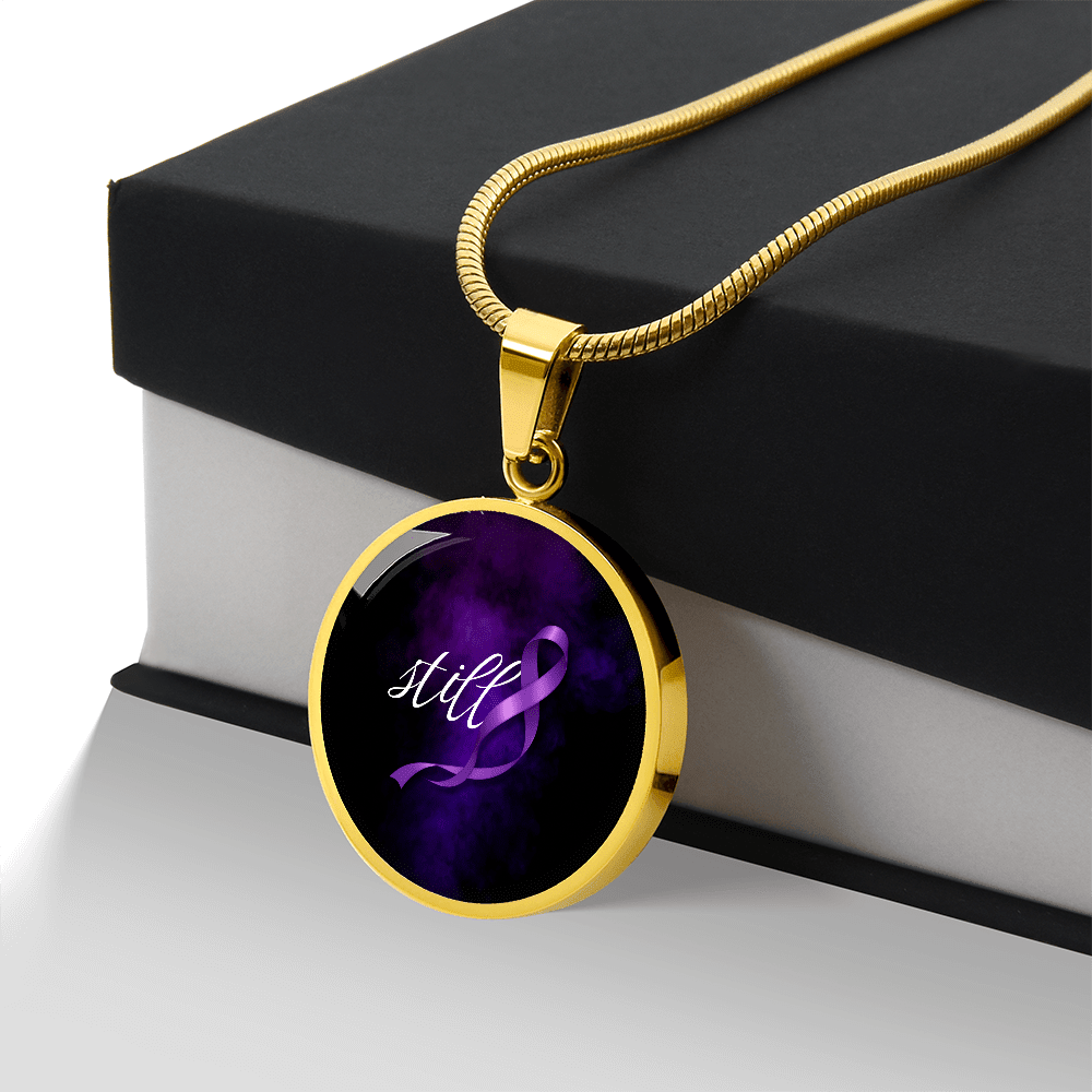 Still Round Pendant Necklace for Epilepsy Awareness - Jewelry, Necklaces - EpiAl's Shop