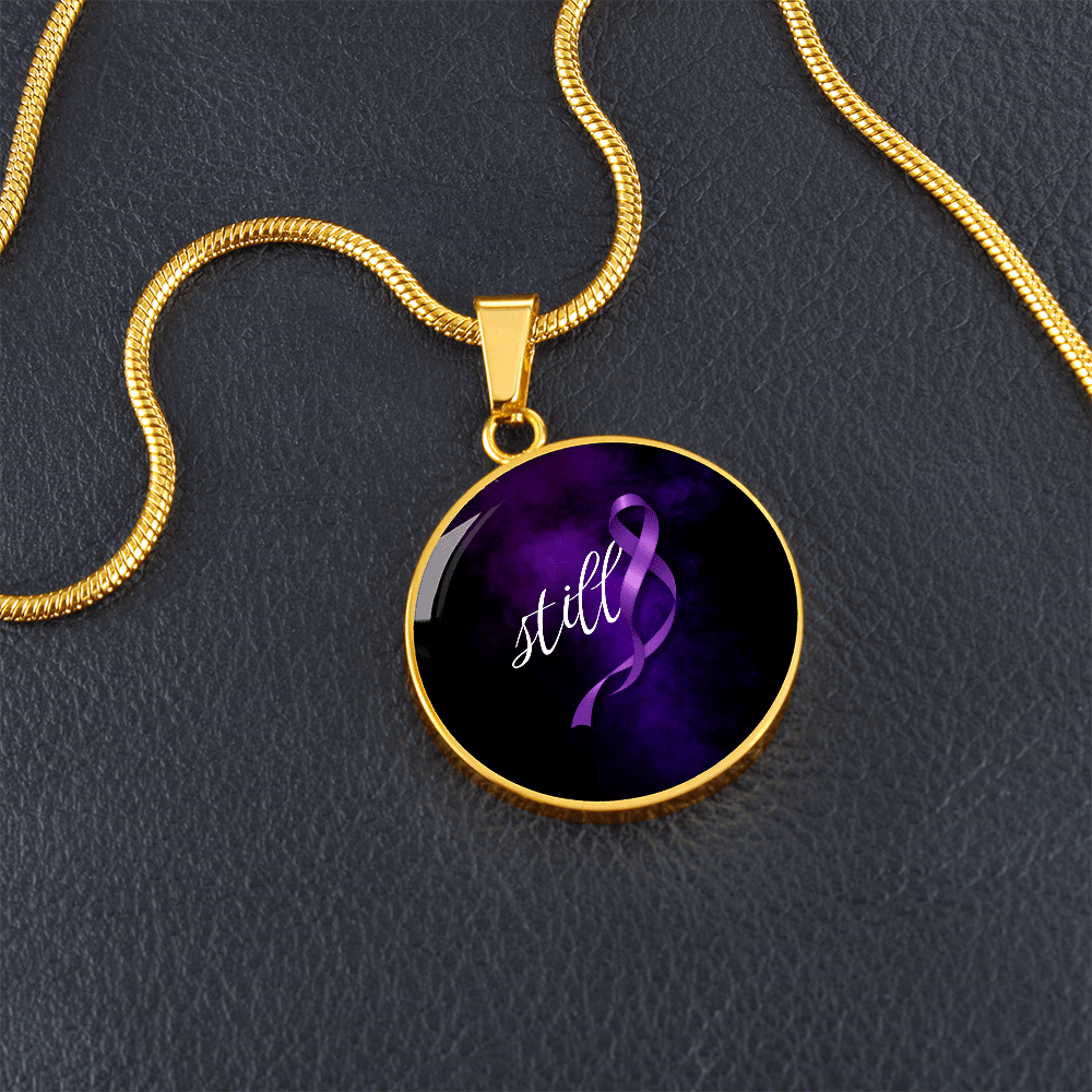 Still Round Pendant Necklace for Epilepsy Awareness - Jewelry, Necklaces - EpiAl's Shop