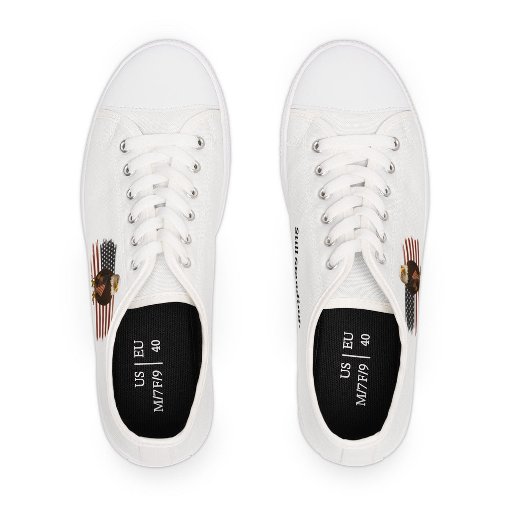 Still Standing – Worried Eagle Low Top Sneakers - Shoes, Sneakers - EpiAl's Shop