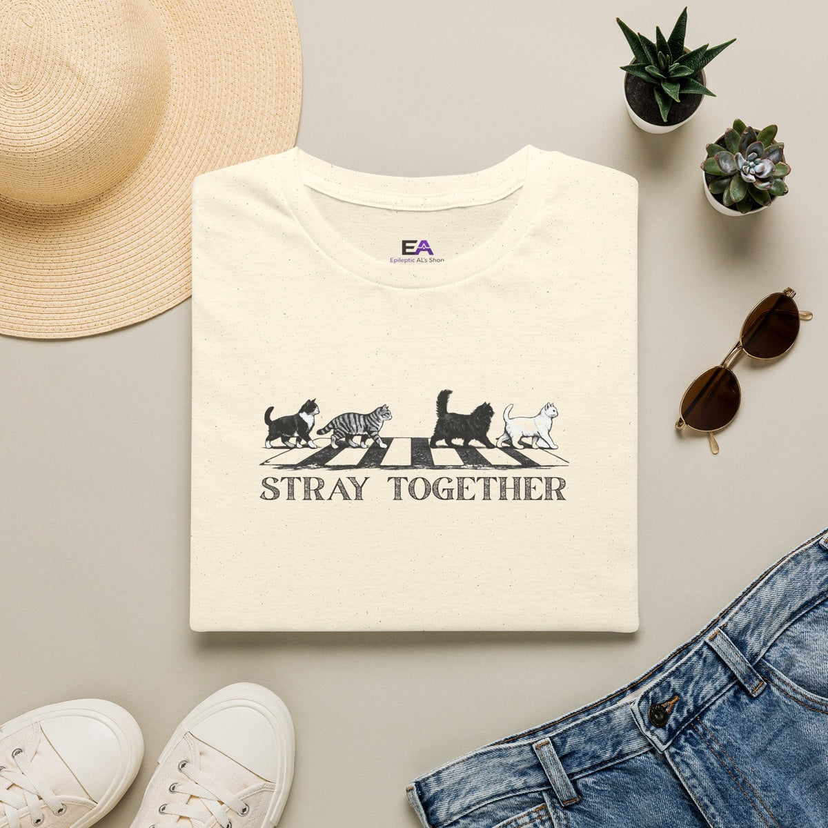 Stray Together Cat Lover T-Shirt - Clothing, Unisex, T-Shirts - EpiAl's Shop