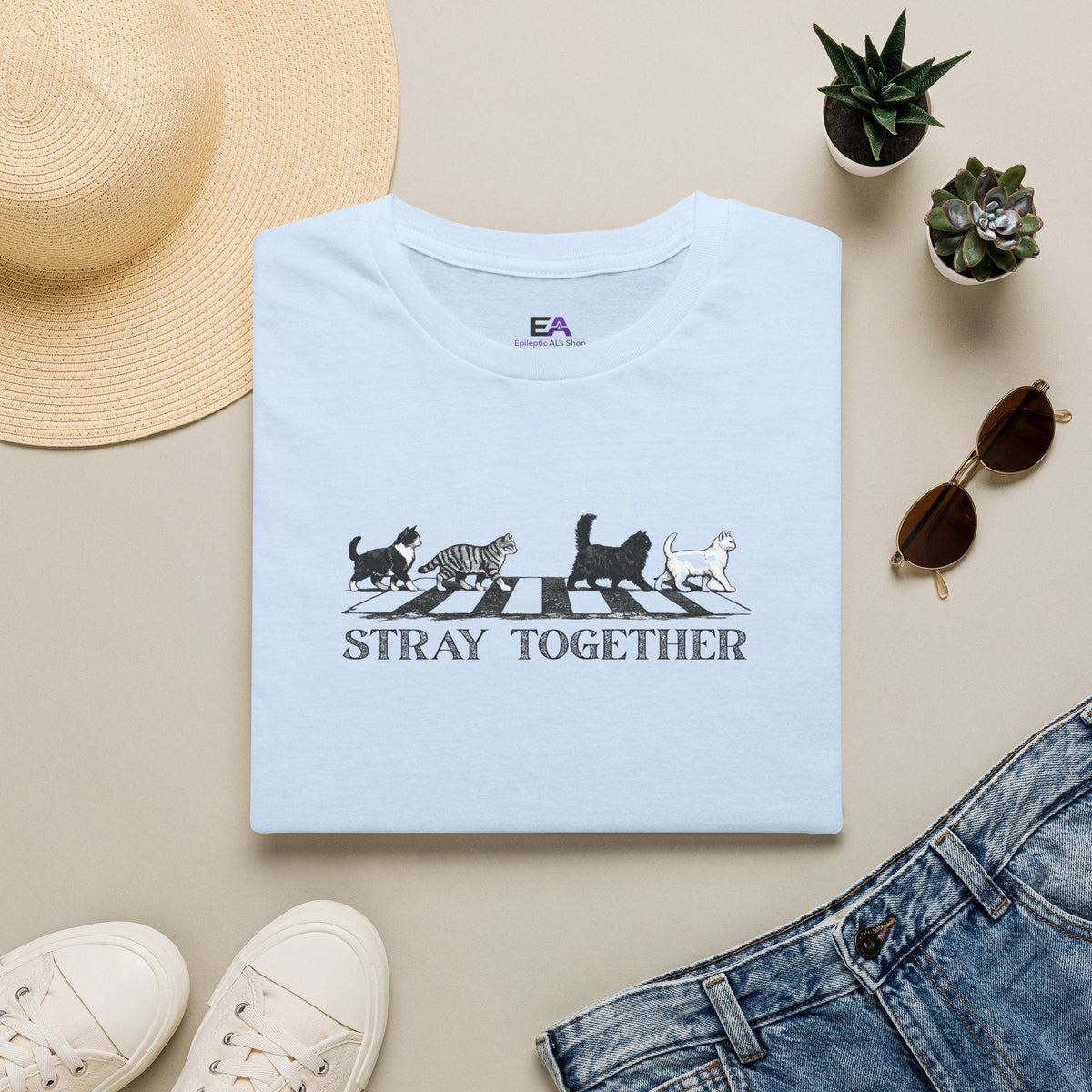 Stray Together Cat Lover T-Shirt - Clothing, Unisex, T-Shirts - EpiAl's Shop