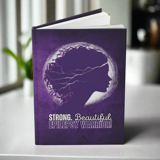 Strong Beautiful Epilepsy Warrior Hardcover Journal Matte - Paper products - EpiAl's Shop