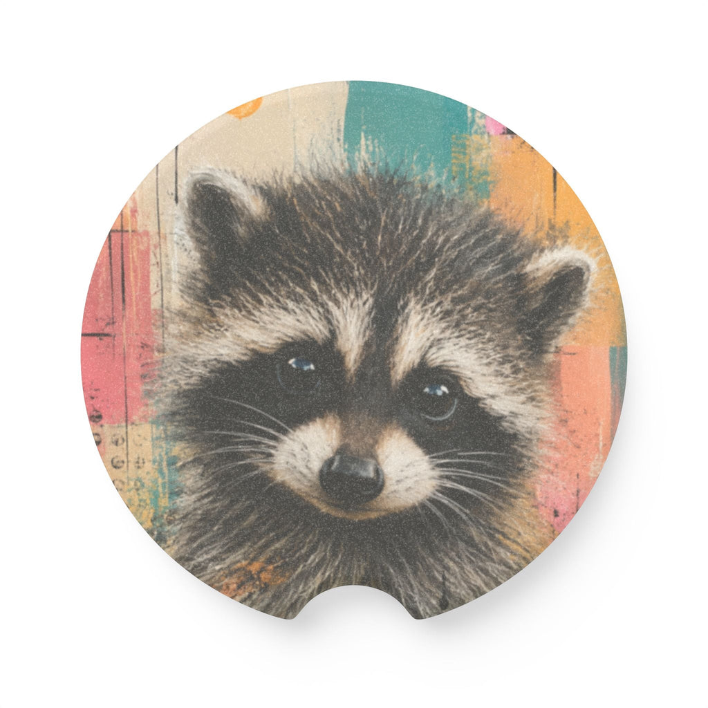 Stubby Jimothy Raccoon Soapstone Car Coasters | Absorbent Cup Holder Coasters - Vehicle Coasters - EpiAl's Shop