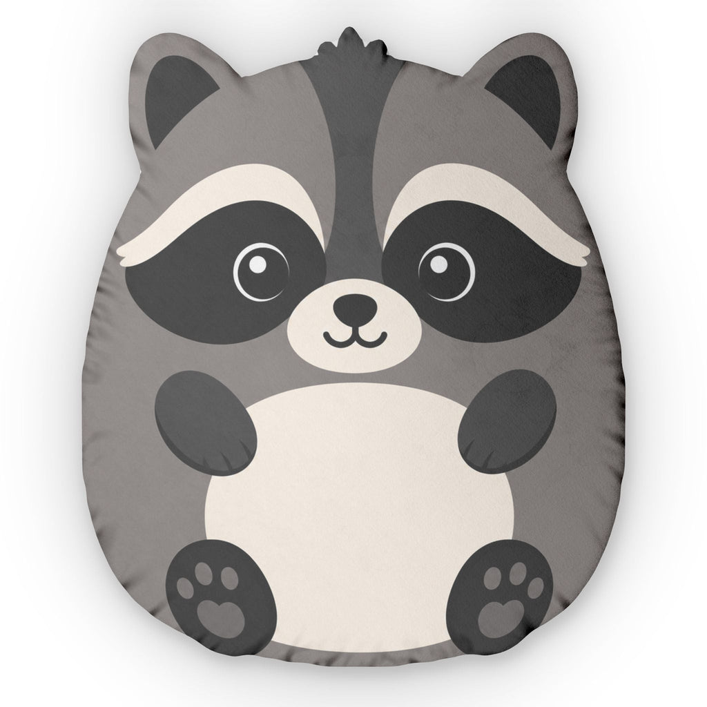 Stubby Jimothy Woodland Raccoon Shaped Pillow | Kids Double-Sided Plush Cushion - Decor, Pillows, Shaped - EpiAl's Shop
