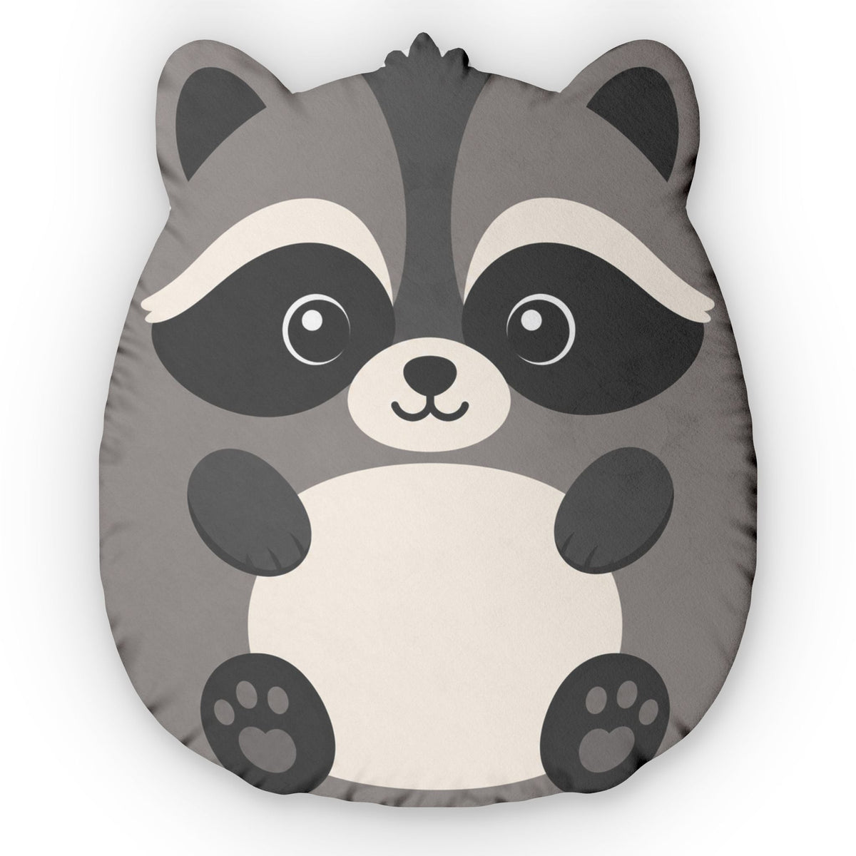 Stubby Jimothy Woodland Raccoon Shaped Pillow | Kids Double-Sided Plush Cushion - Decor, Pillows, Shaped - EpiAl's Shop