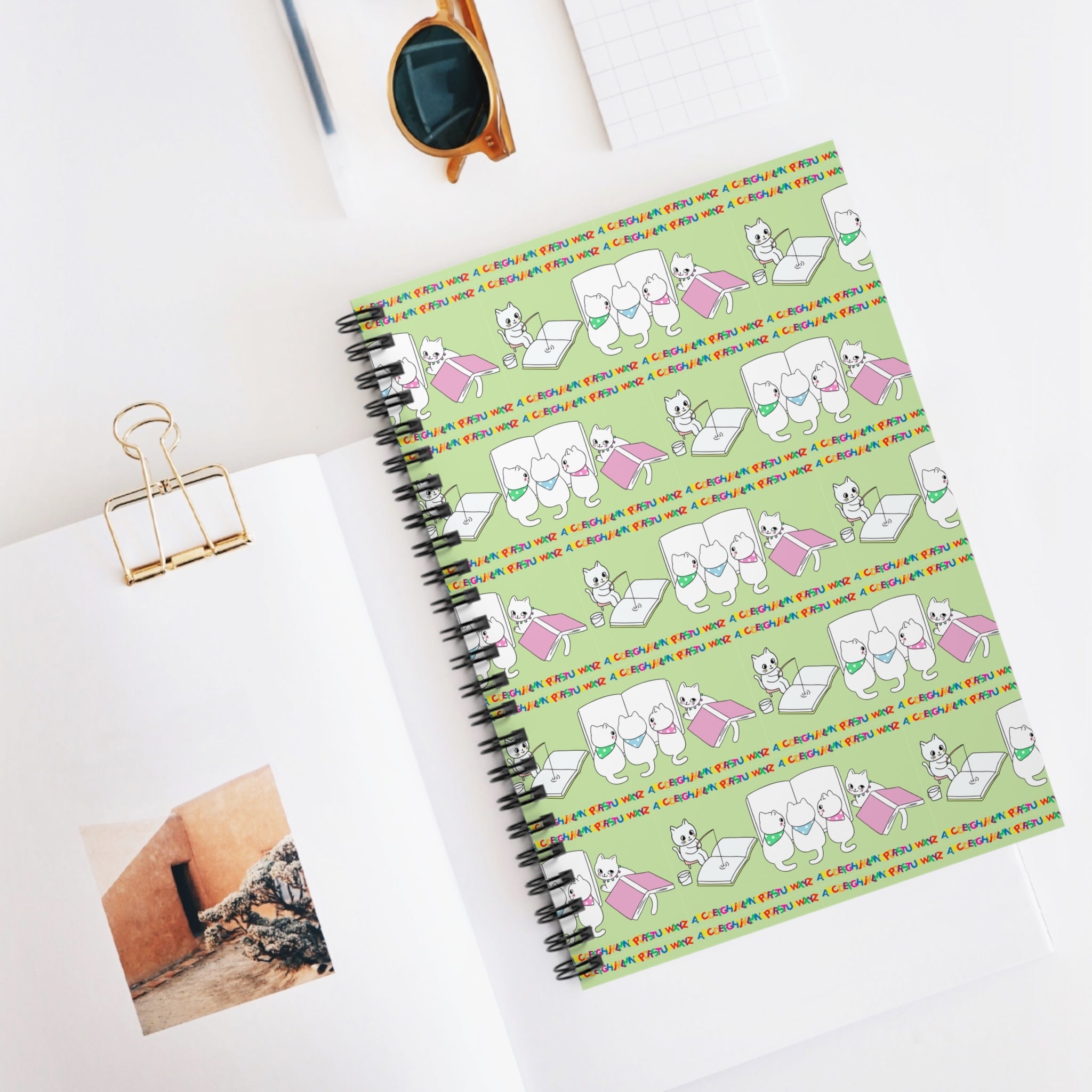 Studious Kitties Spiral Notebook for School or Creative Minds - Paper Products, Journals - EpiAl's Shop