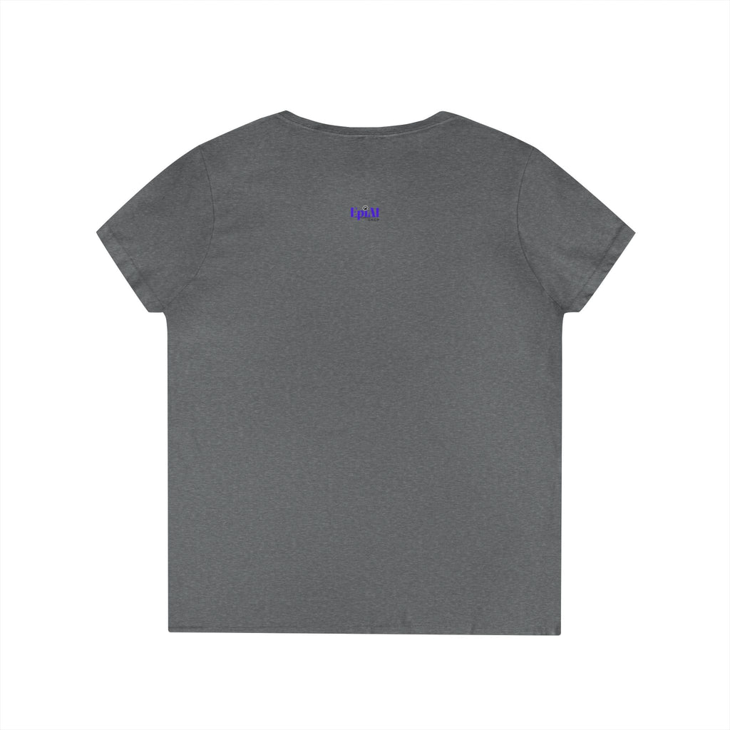Stylish Meow Ladies' V - Neck T-Shirt, Cute Cat Lover Gift - Clothing, T-shirts - EpiAl's Shop