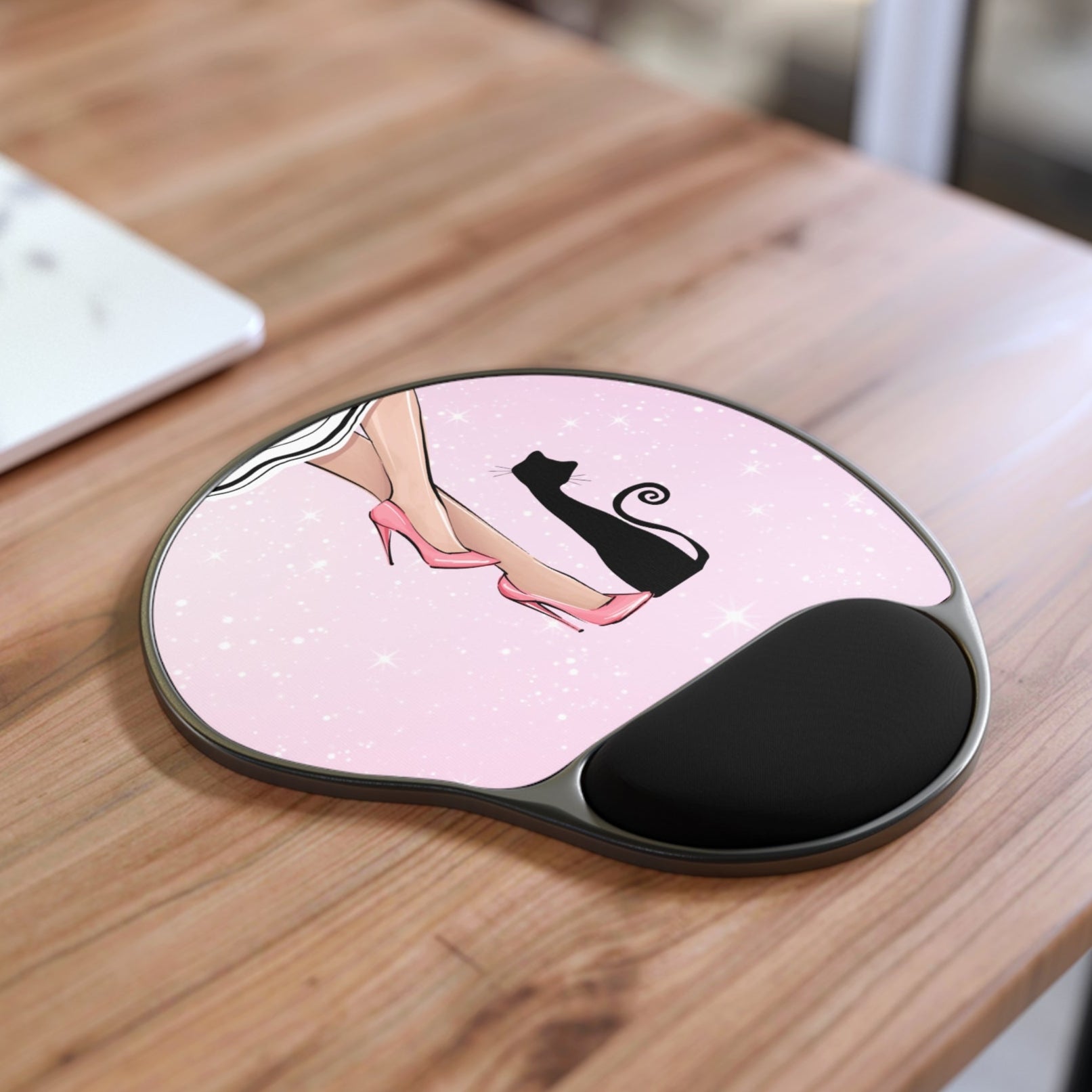 Stylish Mouse Pad with Wrist Rest - Chic Design for Cat Lovers - Accessories, Office, Mouse Pads - EpiAl's Shop