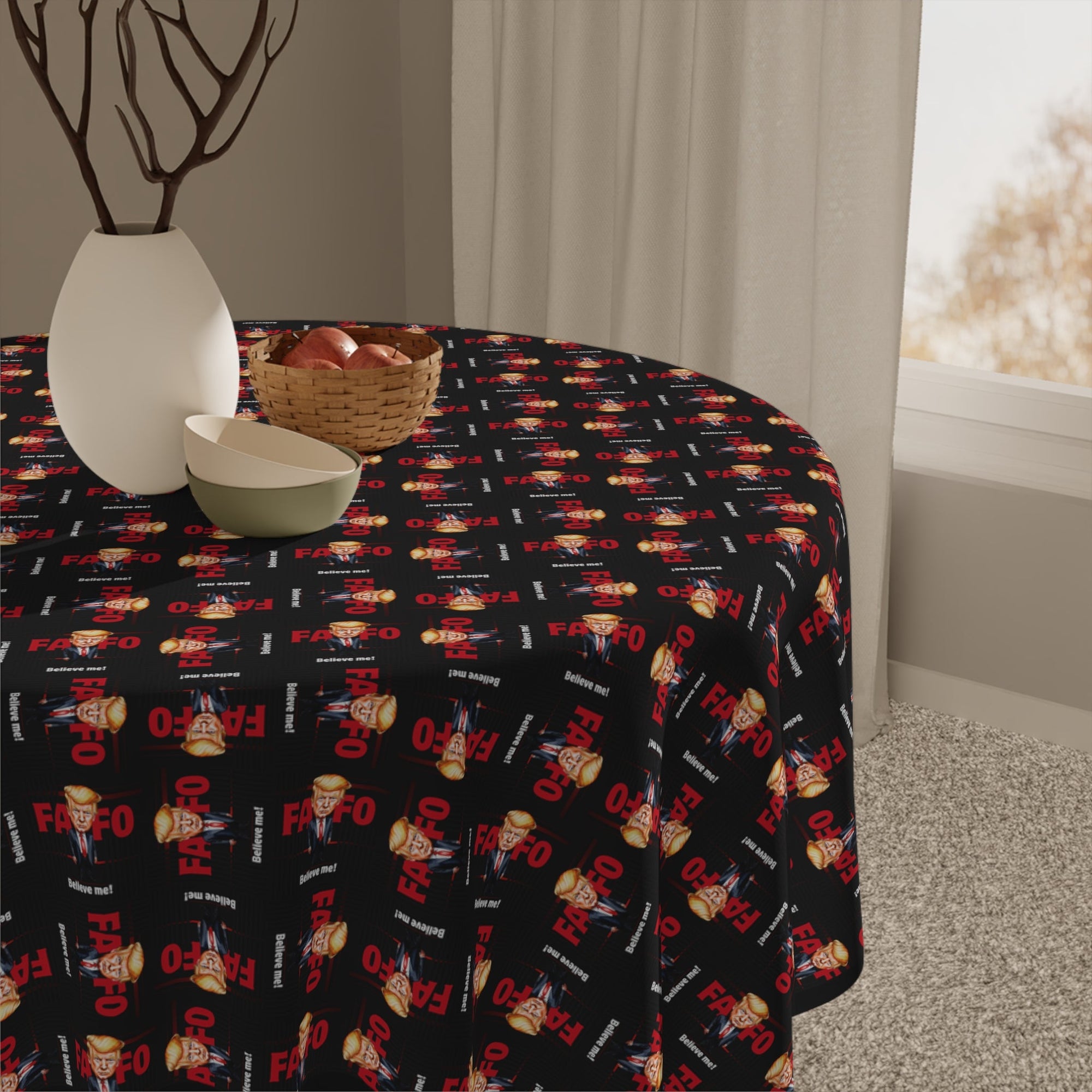 Stylish Trump FAFO Tablecloth - Decor, Dining, Table Decor - EpiAl's Shop