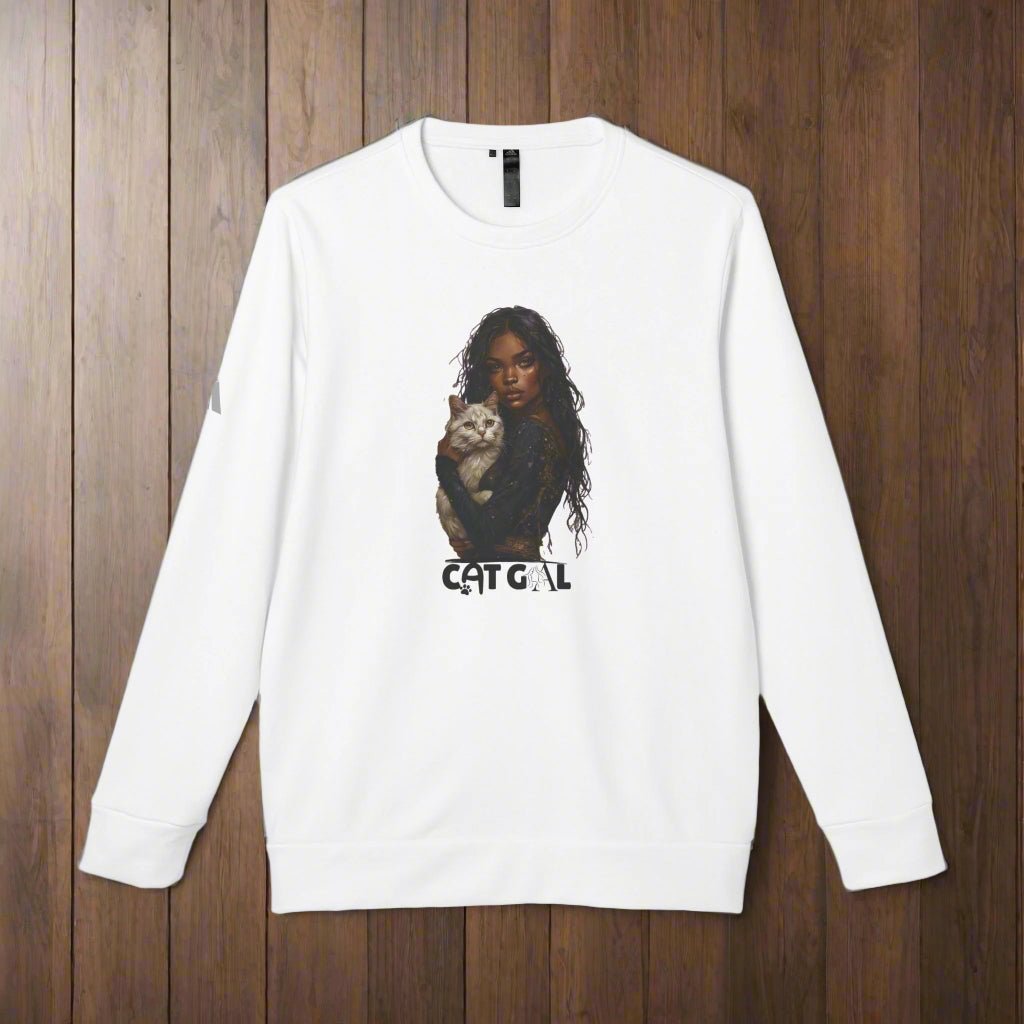 Sultry Graphic Cat Gal Crewneck Sweatshirt - Clothing, Sweatshirts - EpiAl's Shop